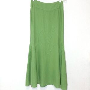 Minx Linen Blend Skirt Modest Full Length Size S